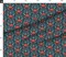 Small Art Nouveau Poppy Red Custom Printed Fabric by Spoonflower Various Fabrics by the Yard or Fat Quarter